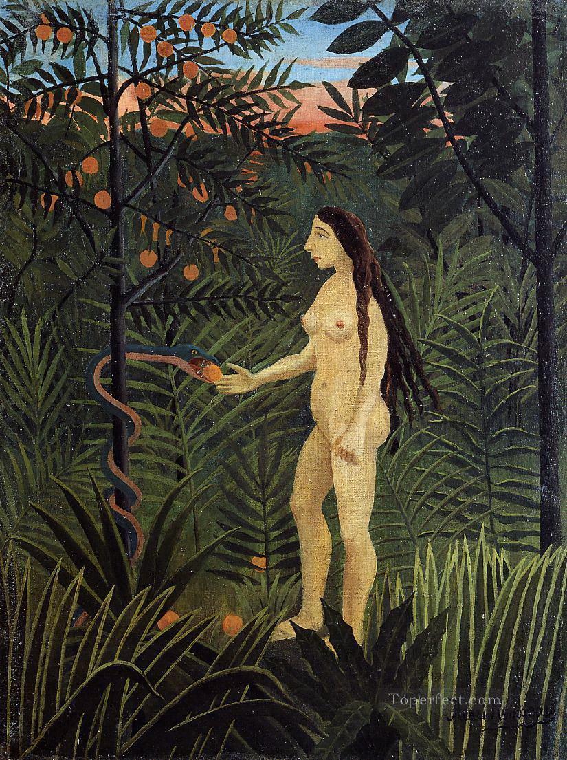 eve 1907 Henri Rousseau nude Oil Paintings
